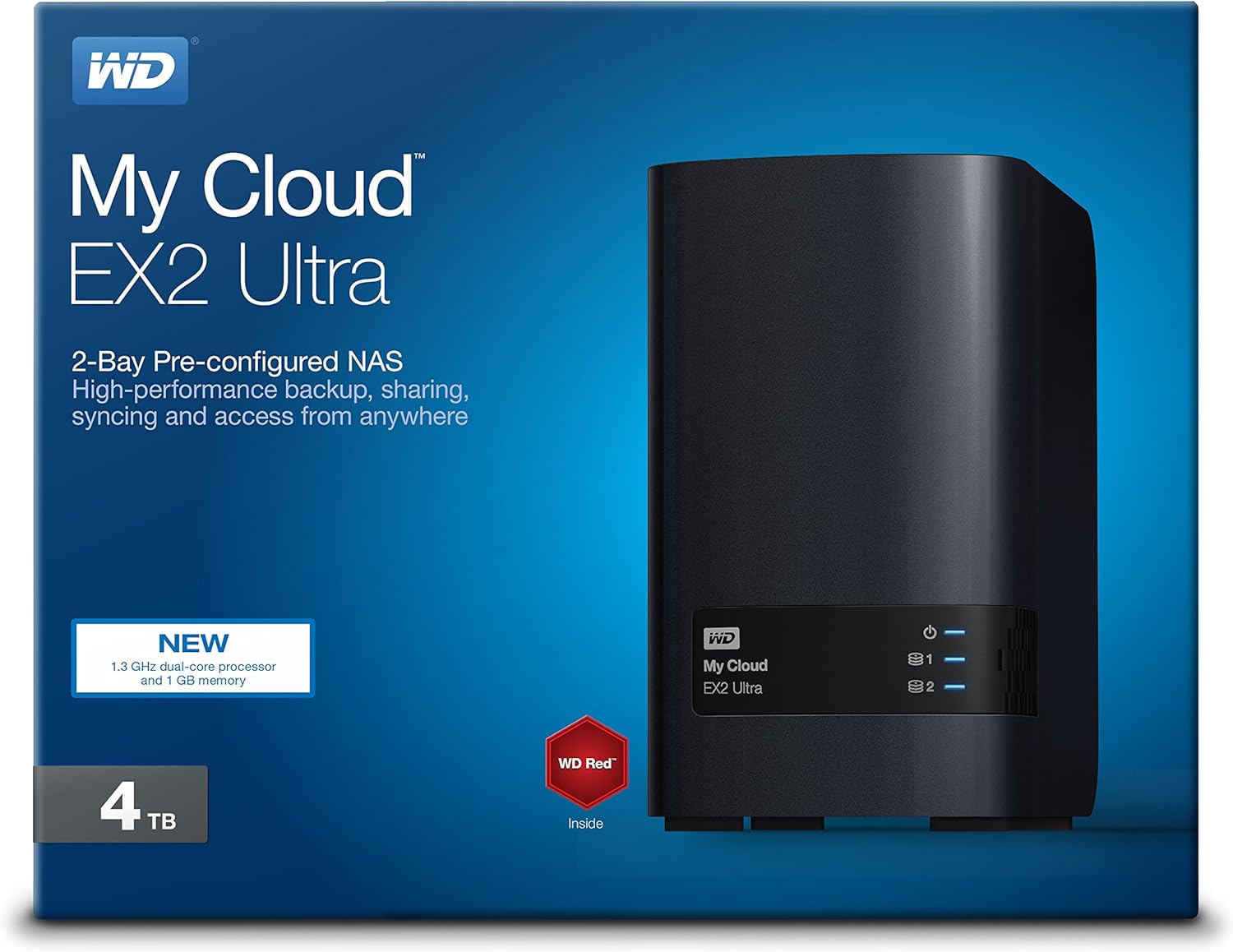 WD 16TB My Cloud EX2 Ultra Network Attached Storage - NAS - WDBVBZ0160JCH-NESN