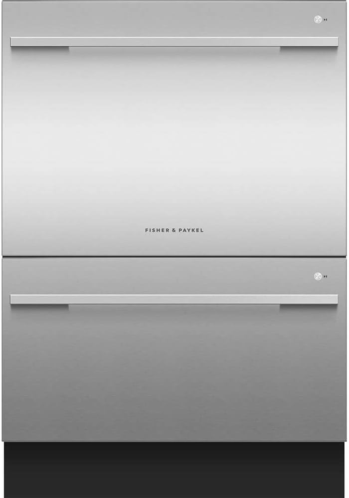 DD24DDFTX9N 24"" Energy Star Double Dishdrawer with 14 Place Settings 15 Wash Programs Fan Assisted Dry and Cutlery Basket in Stainless Steel