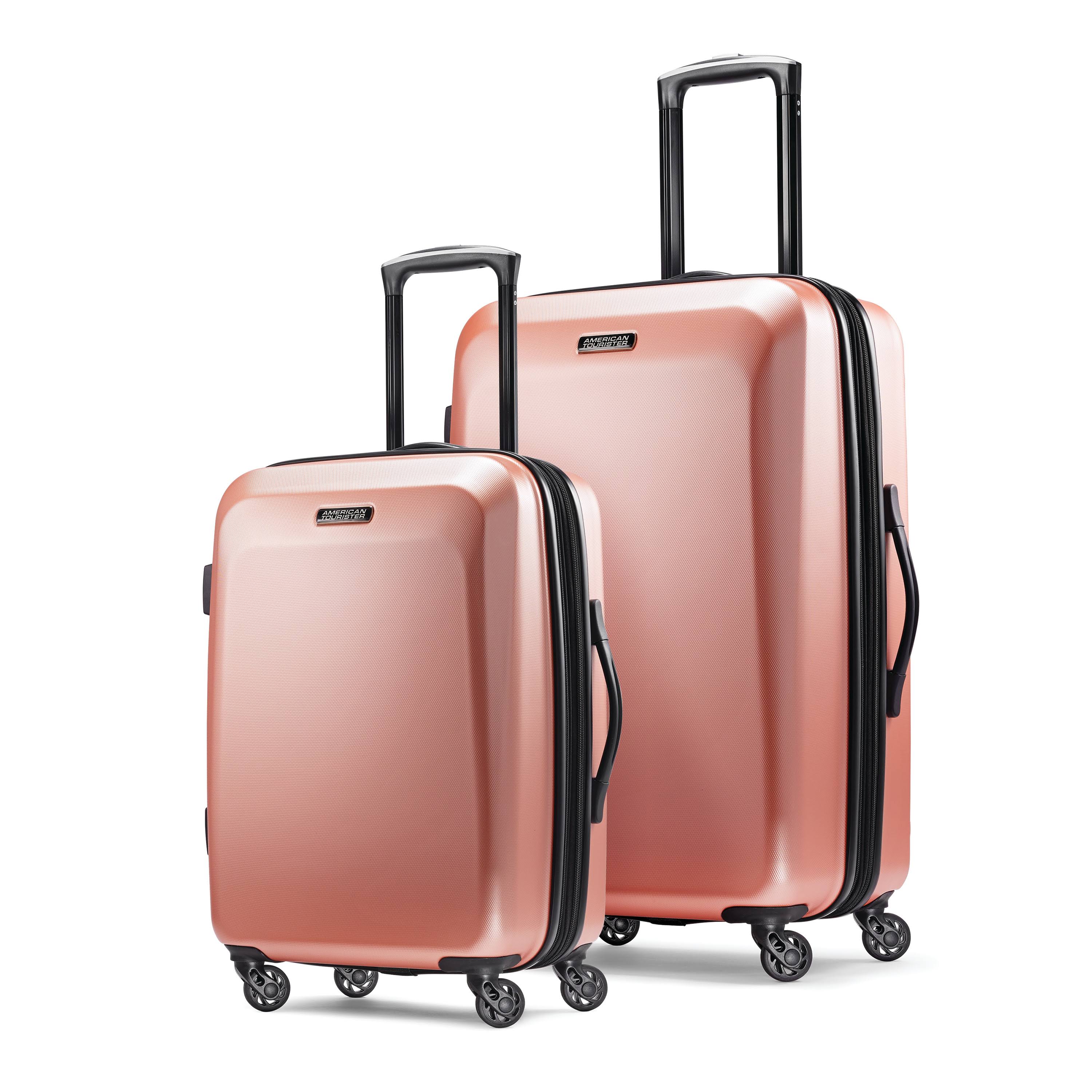 American Tourister Moonlight 2-Piece Hardside Spinner Luggage Set Color: Black