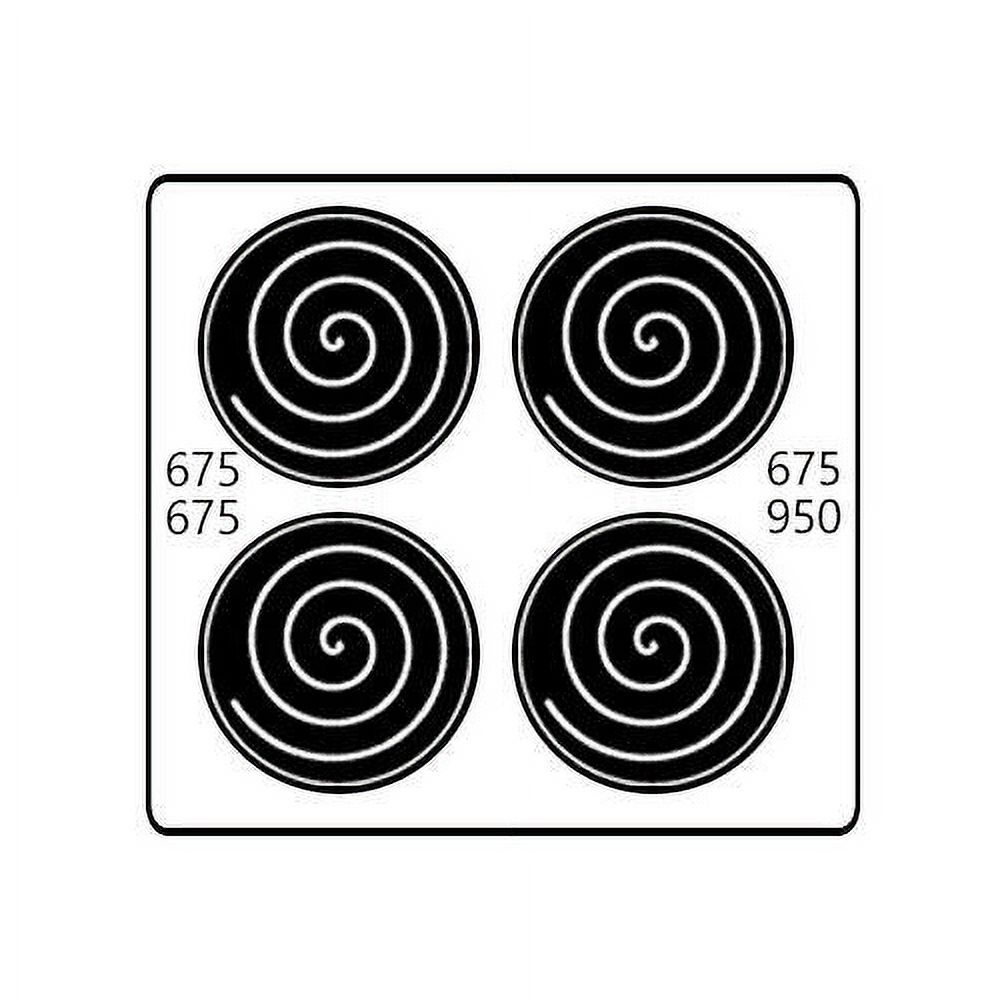 24" Wide 4-Burner Coil Cooktop