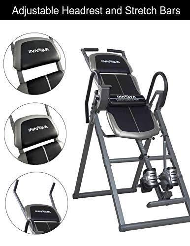 Innova Itx1200 Inversion Table with Adjustable Stretch Bars for Optimal Slope Inversion and Full Body Stretch