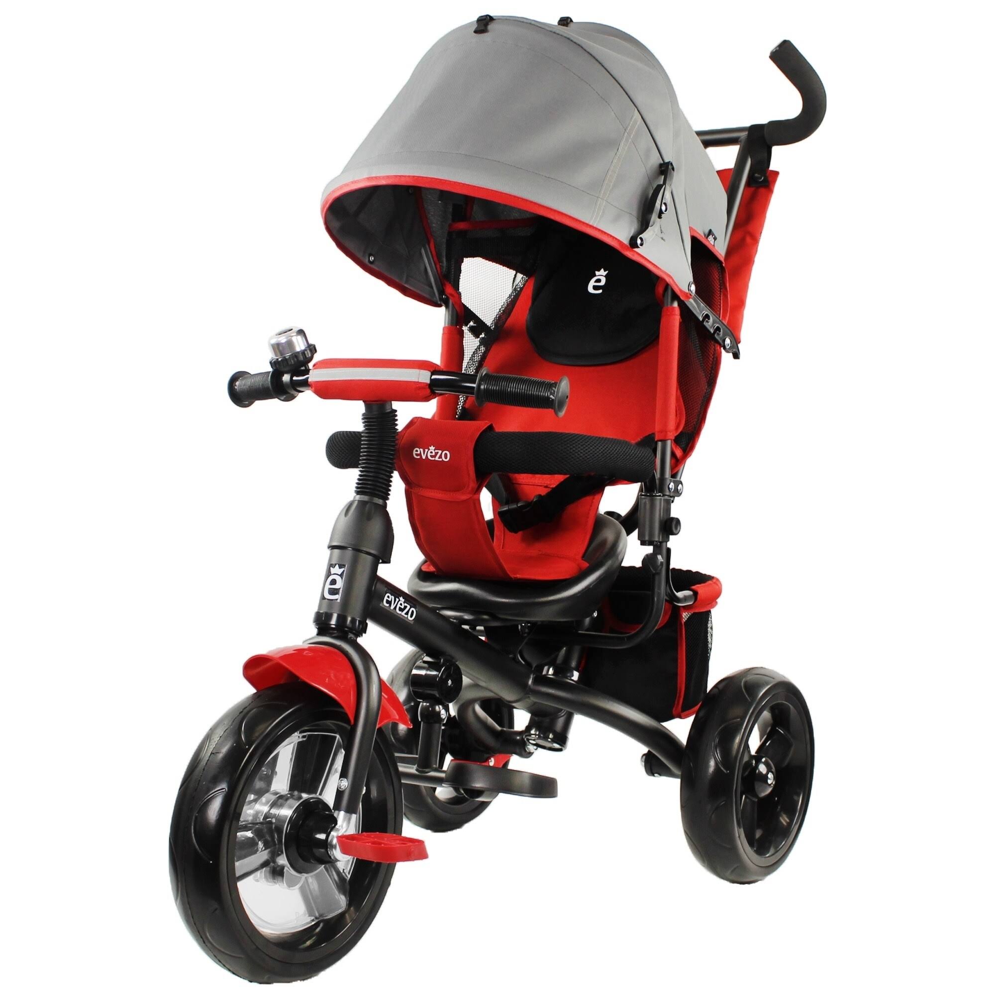Evezo Kailin 4-in-1 Stroller Trike with Full Canopy (Purple)