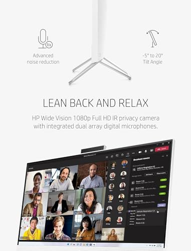 HP 27"" All-in-One Desktop, AMD 4-Core Ryzen 3 5300U, 27"" FHD IPS Display, AMD Radeon Graphics, WiFi, HDMI, RJ-45, 1080p HD Camera, 16GB DDR4 1TB M.2 SSD, Win11 Pro, ‎Starry White, 27-CB000