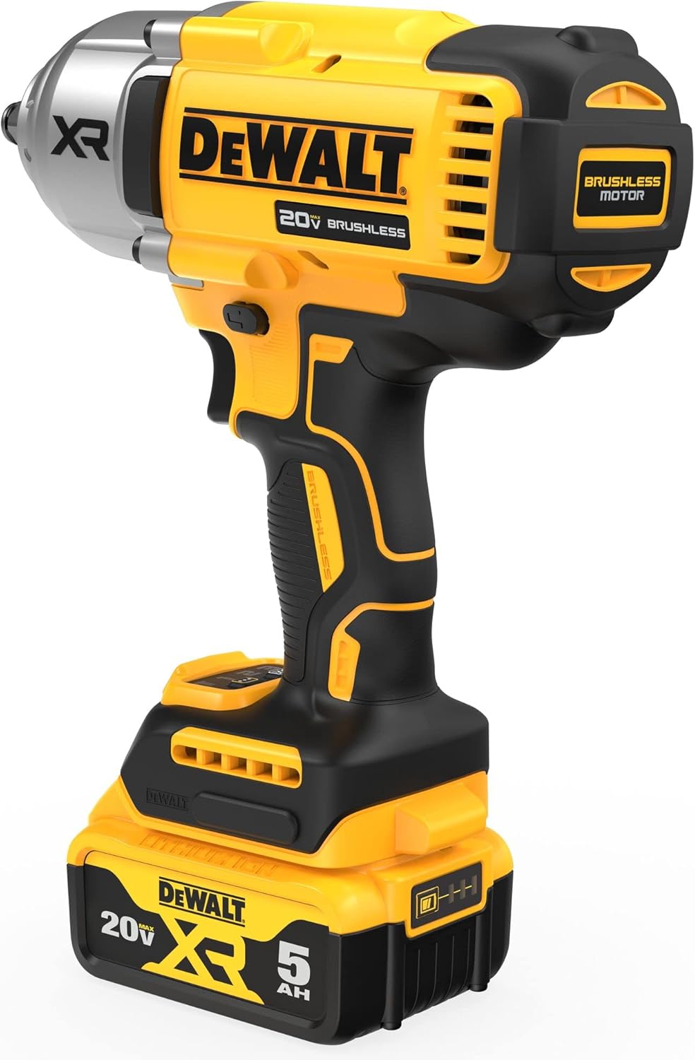 DEWALT 20V MAX XR 1/2 in. High Torque Impact Wrench with Hog Ring Anvil Kit (DCF900P2)