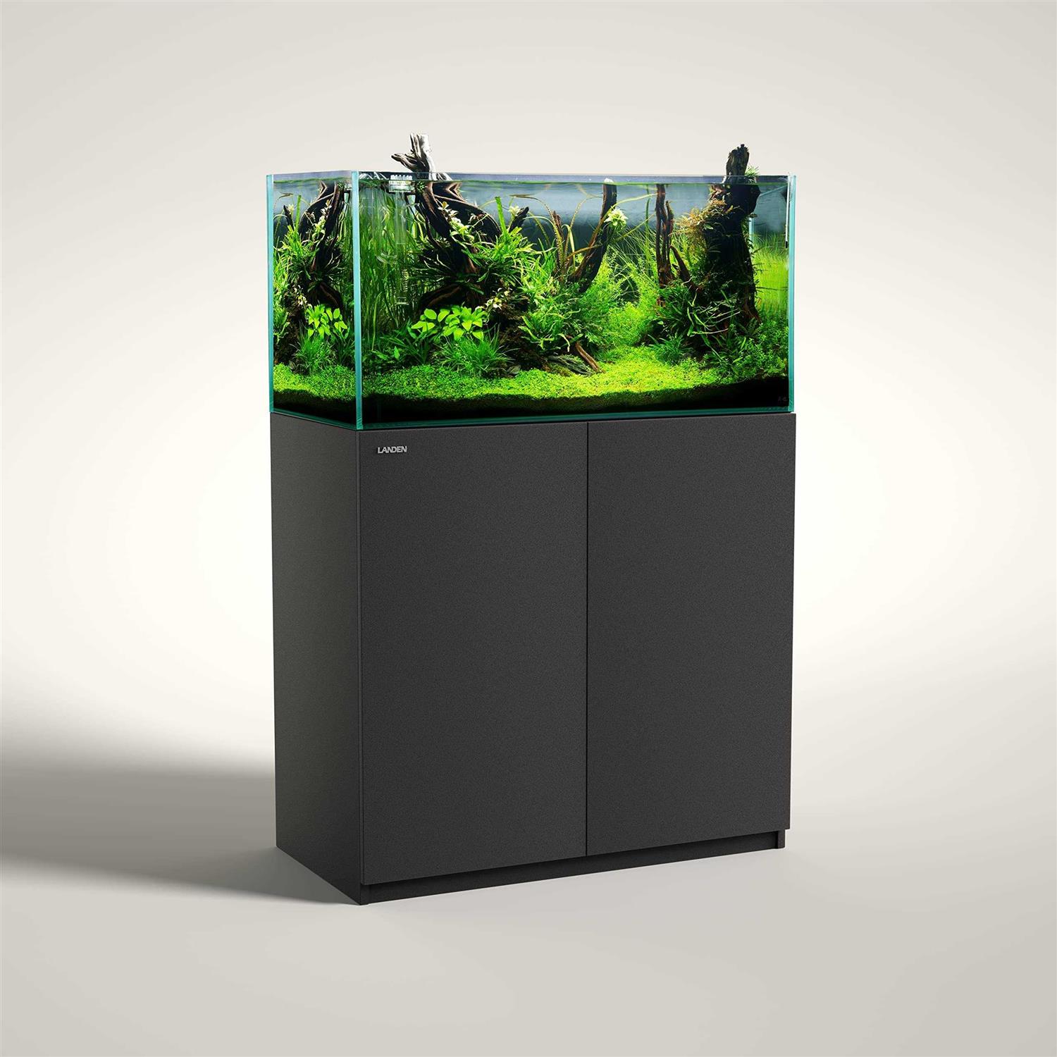 LANDEN Aquarium Stand and cabinet, for up Tank,Fish Tank, Nano Foam Leveling Mat Included, contemporary and Simple Design - Pet Supplies online store