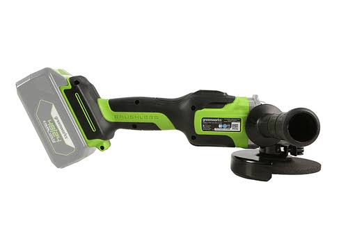 Greenworks 24-Volt Battery Cordless Brushless 4.5 in. Angle Grinder, Battery Not Included AG24L00