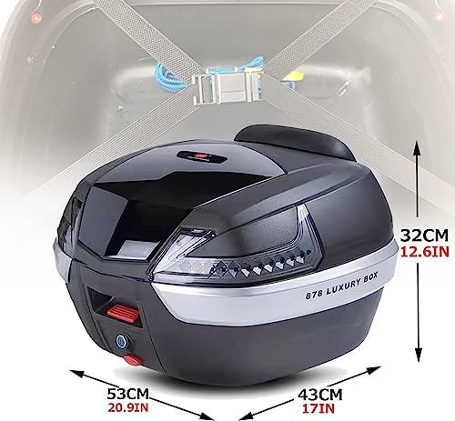 LEEBERTY Motorbike Tailgate, Motorbike Top Box, Motorbike Rear Luggage, Motorbike Travelling Top BoxMotorcycle Accessories