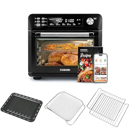 COSORI Smart 12-in-1 Air Fryer Toaster Oven Combo+ Tray + Basket + 2 Pcs Rack