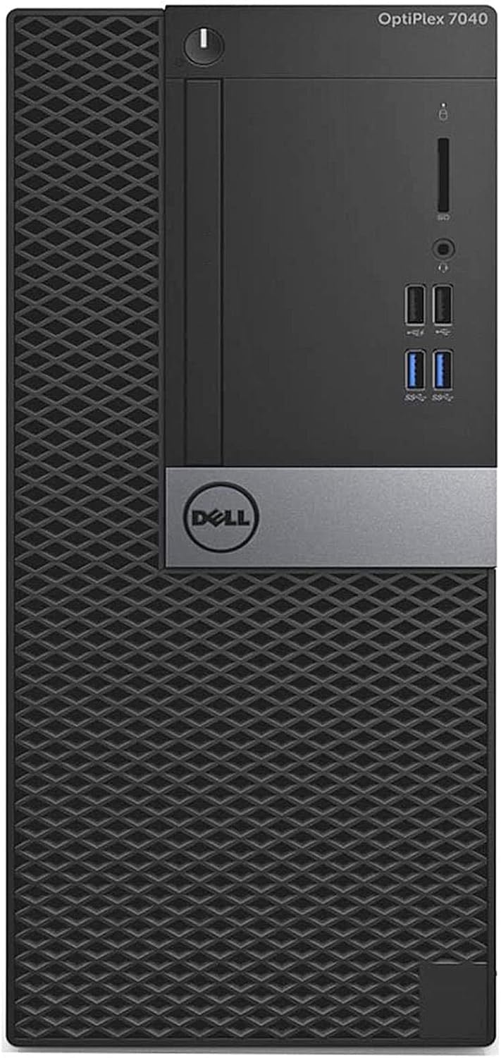 Dell Optiplex 7040 Tower Fast Desktop Computer PC - Quad Core Intel i7 6th Gen, 16GB DDR4, 256GB SSD, HDMI, NEW Keyboard, Mouse, NEW WiFi, Windows 10 Home (Renewed)