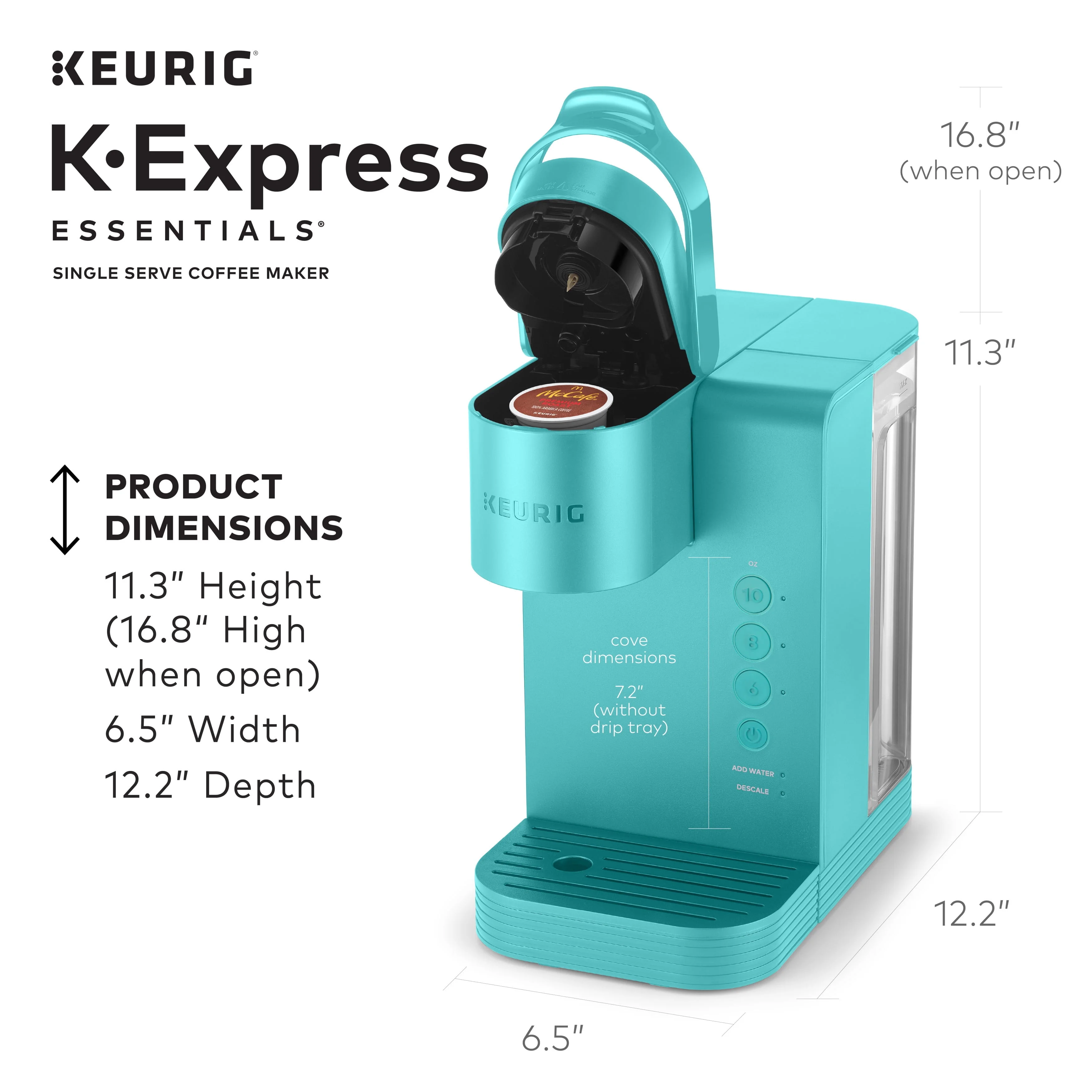Keurig K-Express Essentials Single Serve K-Cup Pod Coffee Maker, Black