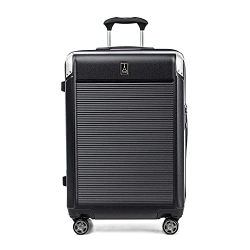 Travelpro Platinum Elite Hardside Expandable Carry on Luggage, 8 Wheel Spinner, TSA Lock, Hard Shell Polycarbonate Suitcase, Metallic Sand, Compact Carry on 20-Inch