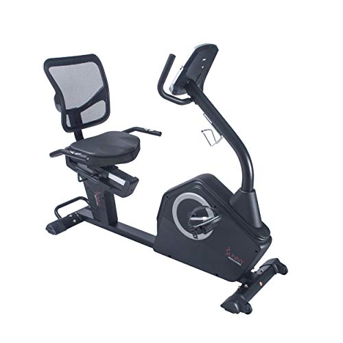 Sunny Health & Fitness Magnetic Resistance Recumbent Bike with Optional Exclusive SunnyFit™ App and Smart Bluetooth Connectivity