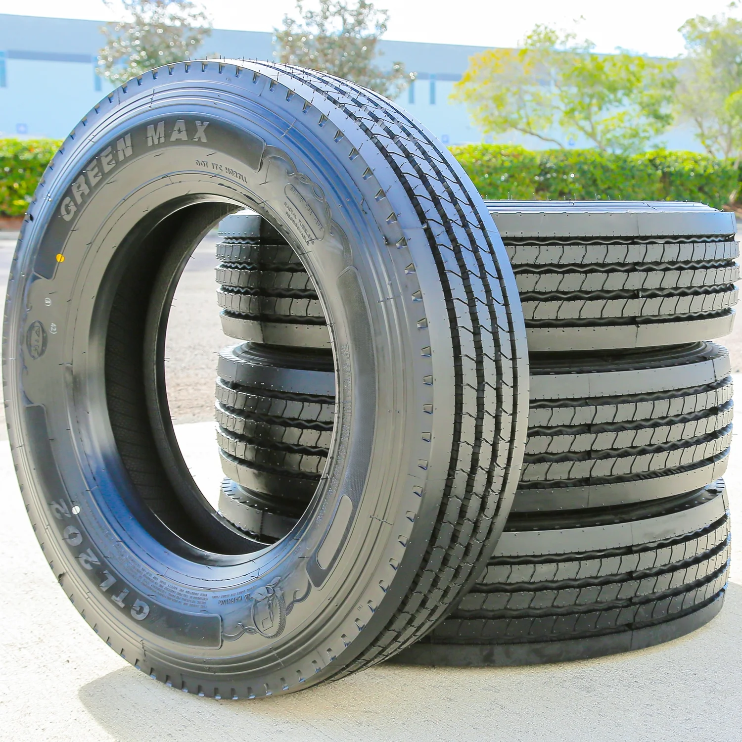 Green Max GTL202 245/70R17.5 Load J 18 Ply Trailer Commercial Tire
