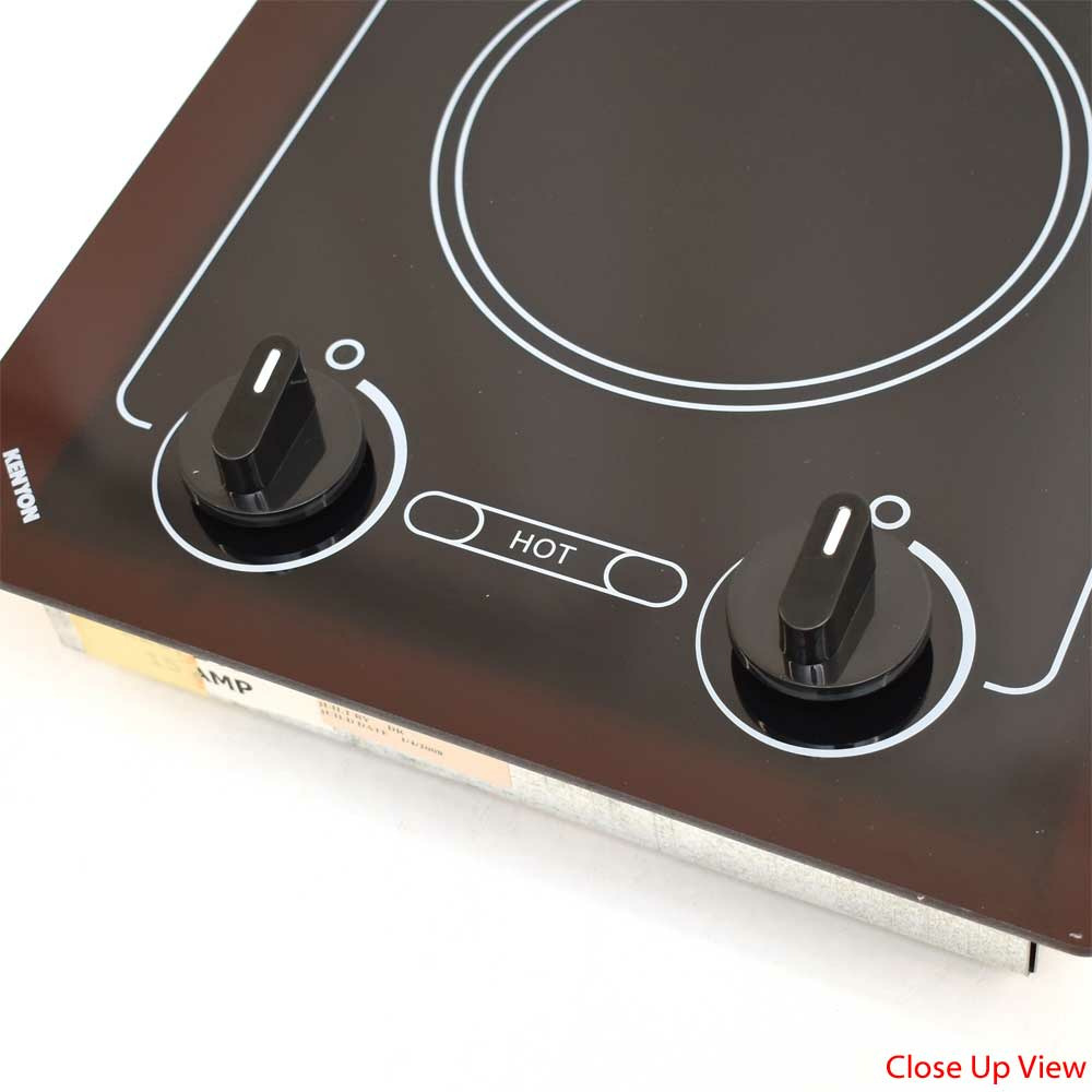 Kenyon Boat Dual Burner Cooktop B40602 | Caribbean 240V 6 1/2 Inch