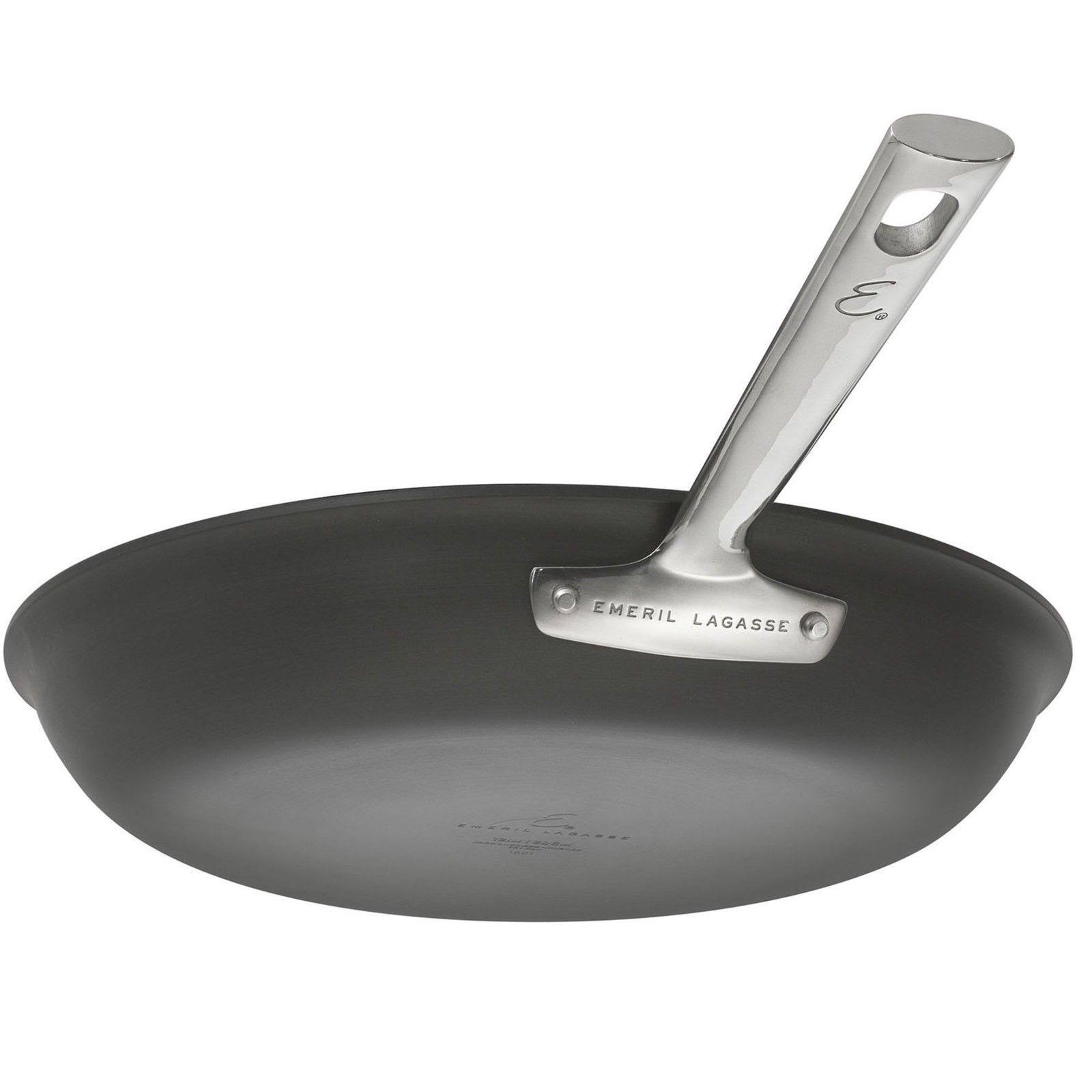 Emeril Lagasse Saute Pan, Deep, Covered, Hard Anodized, 5-Quart
