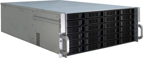 Inter-Tech IPC 4U-4424 Rack Black, Silver Computer Case