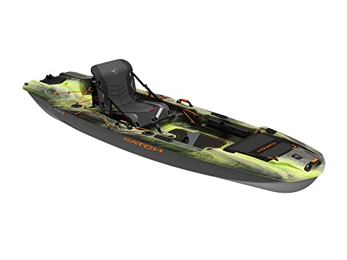 Pelican Catch Mode 110 Fishing Kayak - Premium Angler Kayak with Lawnchair seat - 10.5 Ft.