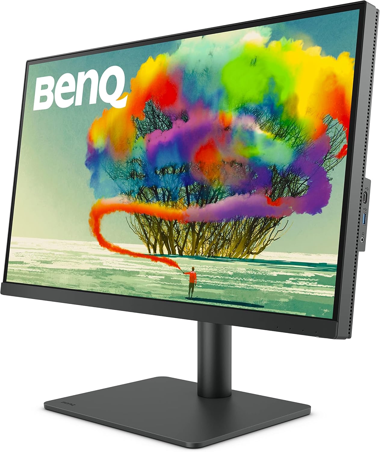 BenQ PD2705U 27 inch 4K UHD IPS Monitor USB-C, 99% sRGB and Rec.709, HDR10, Ergonomic Design, Eye-Care, Built-in Speakers