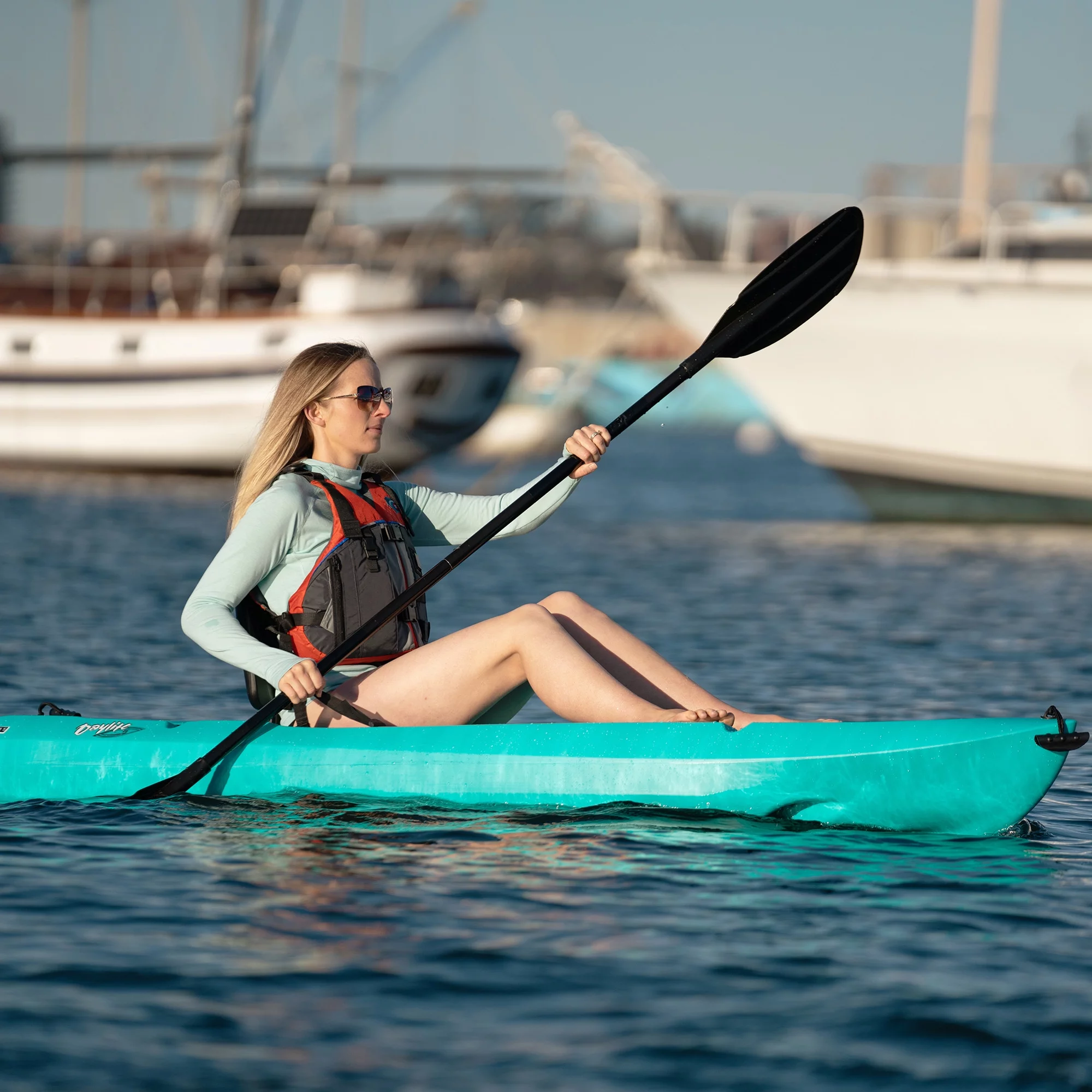 Lifetime Daylite 8 ft Sit-on-top Kayak (Paddle Included), Dark Blue