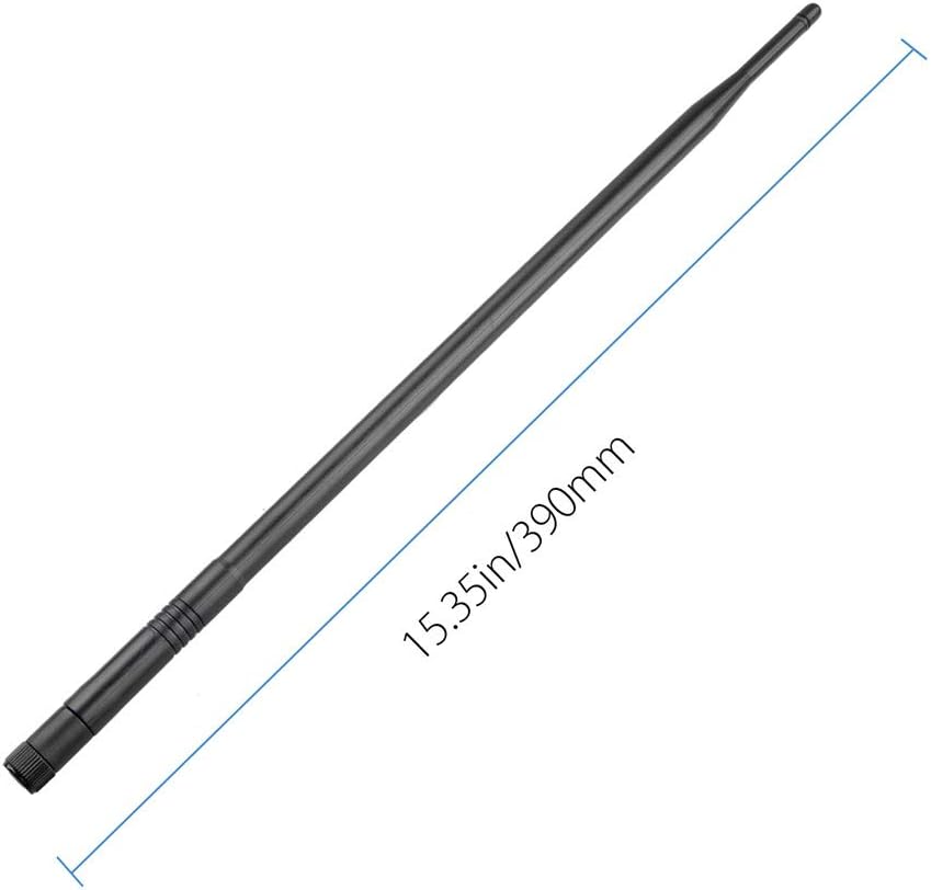 1.3ft 2X 10dBi WiFi Bluetooth Antenna Dual Band Omni Directional Antenna 2.4Ghz/5Ghz with RP-SMA Male Connector Compact with Wireless Wi-Fi Router Network Devices PC Camera Pack of 2