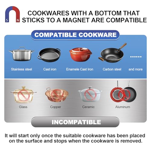 1800W and 5000W Professional Commercial Induction Cooktop Burner