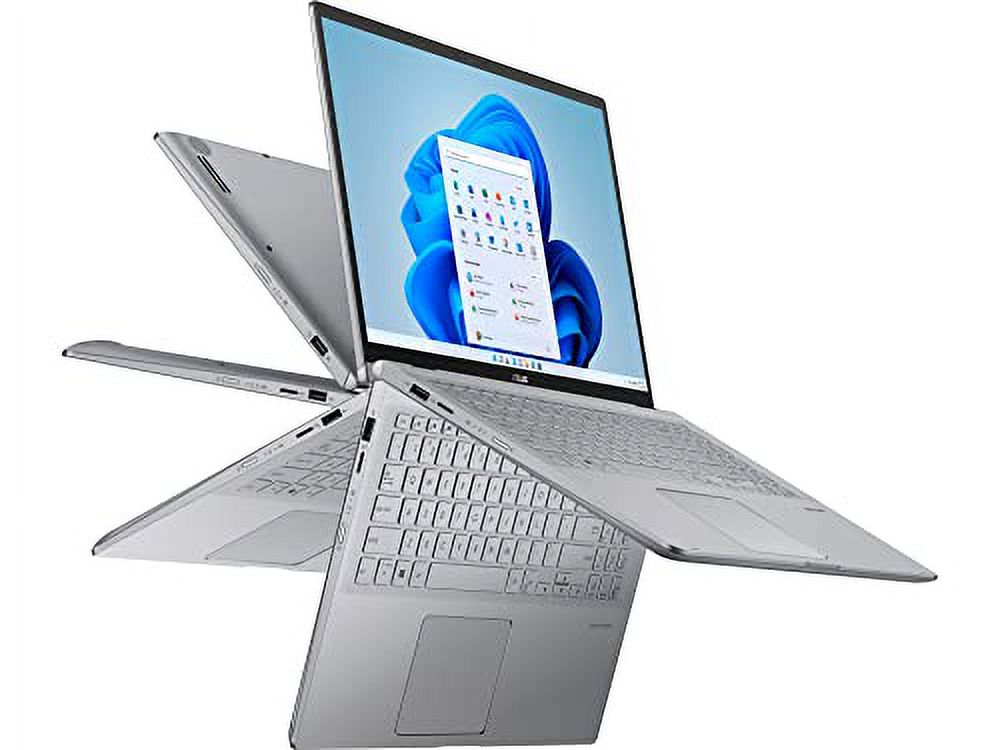 ASUS 2022 Zenbook 15.6" FHD Laptop, AMD Ryzen 7-5700U Processor, 8GB RAM, 256GB PCIe SSD, Backlit Keyboard, NVIDIA GeForce MX450, HD Webcam, Windows 11, Silver, 32GB Snowbell USB Card