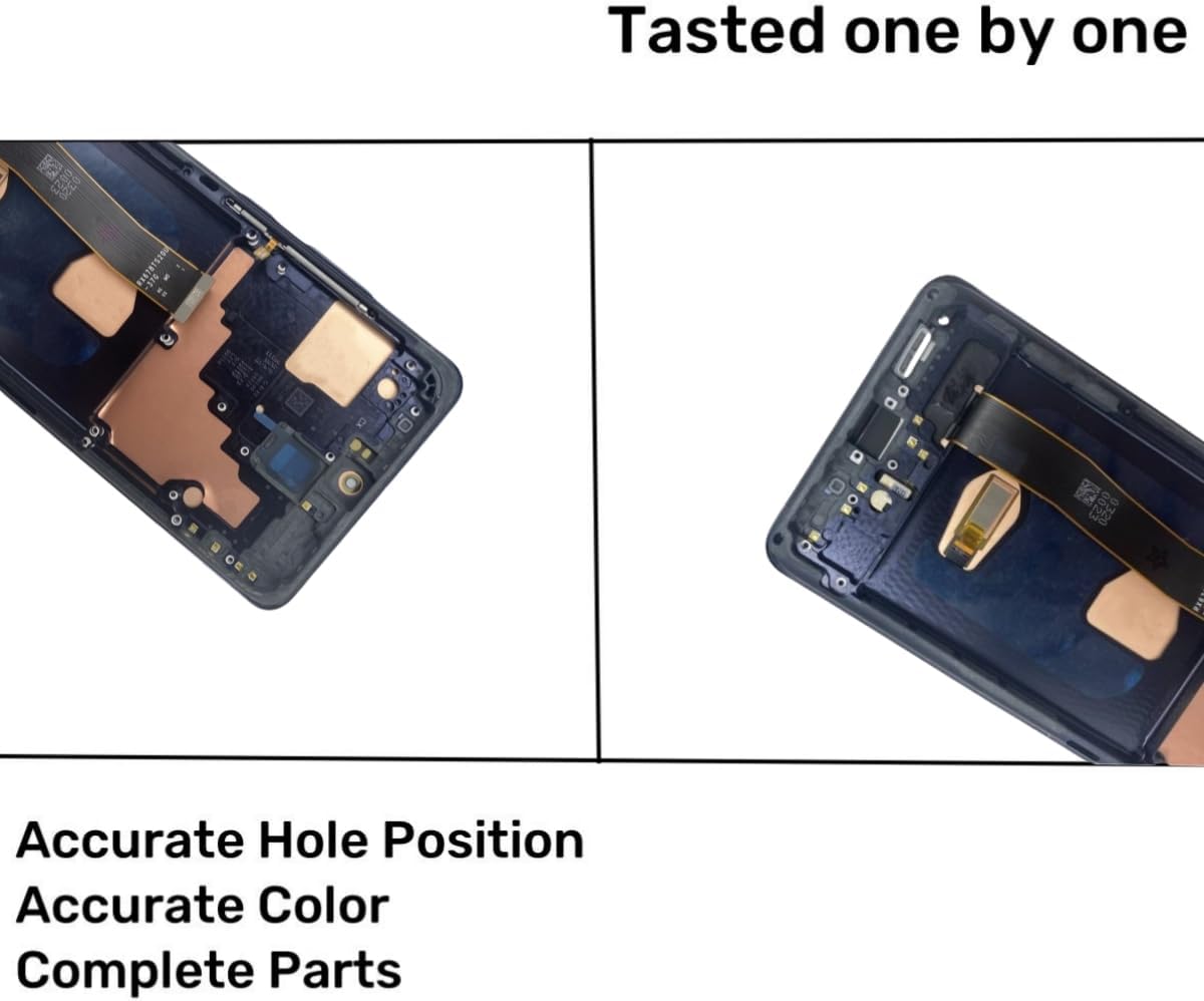 OLED for Samsung Galaxy S20 Ultra 5G LCD Screen Replacement for Samsung S20 Ultra Touch Digitizer Screen Display Assembly with Frame Repair Toolkits G988U SG988A G988B Black