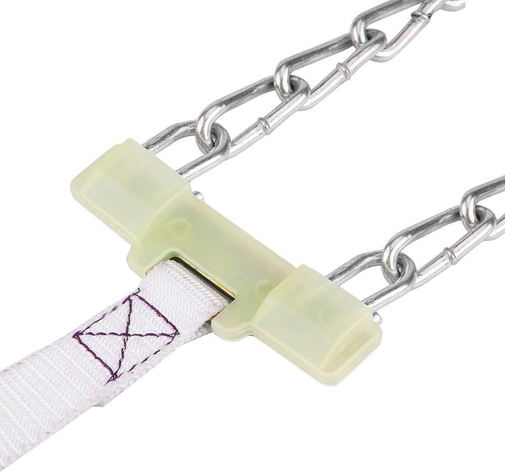Steel Tire Chain, 3pcs Anti Skid Tire Chain Winter Security Tyre Belt Tire Chain Clips for Car Truck SUV(L)