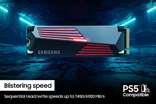 Samsung 990 PRO SSD NVMe M.2 PCIe Gen4, M.2 2280 Internal Solid State Hard Drive, Seq. Read Speeds Up to 7,450 MB/s for High End Computing, Gaming, and Heavy Duty Workstations, MZ-V9P2T0B/AM