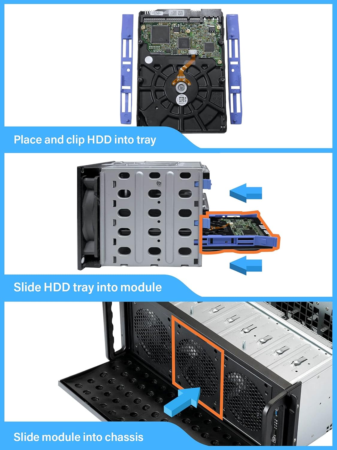 Rosewill 4U Server Chassis 11 Bay Server Case 8X 3.5 + 3X 5.25 HDD, E-ATX, Rackmount Server Case, Include Front 5X 120mm Fans Rear 2X 80mm Fans Metal Rack Mount Computer Case 25 Deep, RSV-L4000U