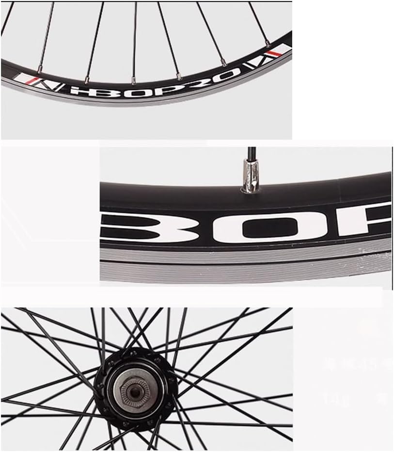 Road Wheel Set 700C Disc Brake QR Double-Layer Aluminum Alloy Rims Ball Bearing Hubs Support 6/7/8 Speed Rotary Freewheel Bicycle Wheelsets