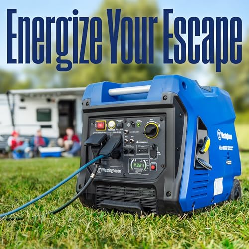 Westinghouse 5000 Peak Watt Super Quiet Dual Fuel Portable Inverter Generator, Remote Electric Start, Gas & Propane Powered, RV Ready 30A Outlet, Parallel Capable, Blue/Black