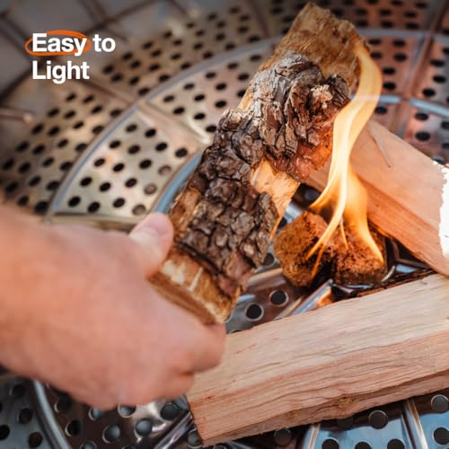 Solo Stove Yukon 2.0 + Stand, 27 Inch Smokeless Fire Pit – Portable Stainless Steel Outdoor Fireplace - 360° Airflow Technology and Removable Ash Pan – Ideal for 6 or More People, 43.9lbs, Bronze