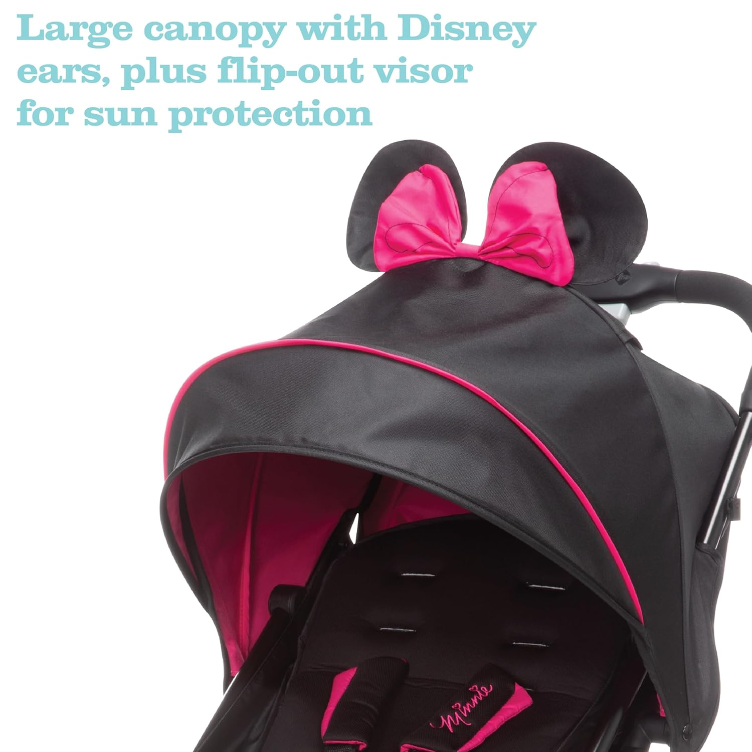 Disney Minnie Mouse Teeny Ultra Compact Stroller, Let's Go Minnie!