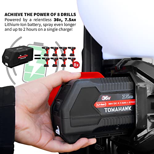 TOMAHAWK Battery Powered Backpack Mosquito Fogger 4 Gallon 36V Leaf Blower for Pest Control Ticks Mites (4 Gal Fogger)