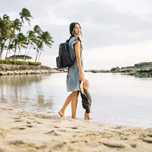 Petunia Pickle Bottom Sync Backpack | Diaper Bag | Diaper Bag Backpack for Parents | Top-Selling Stylish Baby Bag | Sophisticated and Spacious Backpack for On The Go Moms | Mink