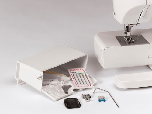 SINGER Tradition 2277 Sewing Machine with Automatic Needle Threader | 97 Stitch Applications, 1-Step Buttonhole, Adjustable Stitch Length & Width & Heavy-Duty Metal Frame (White)