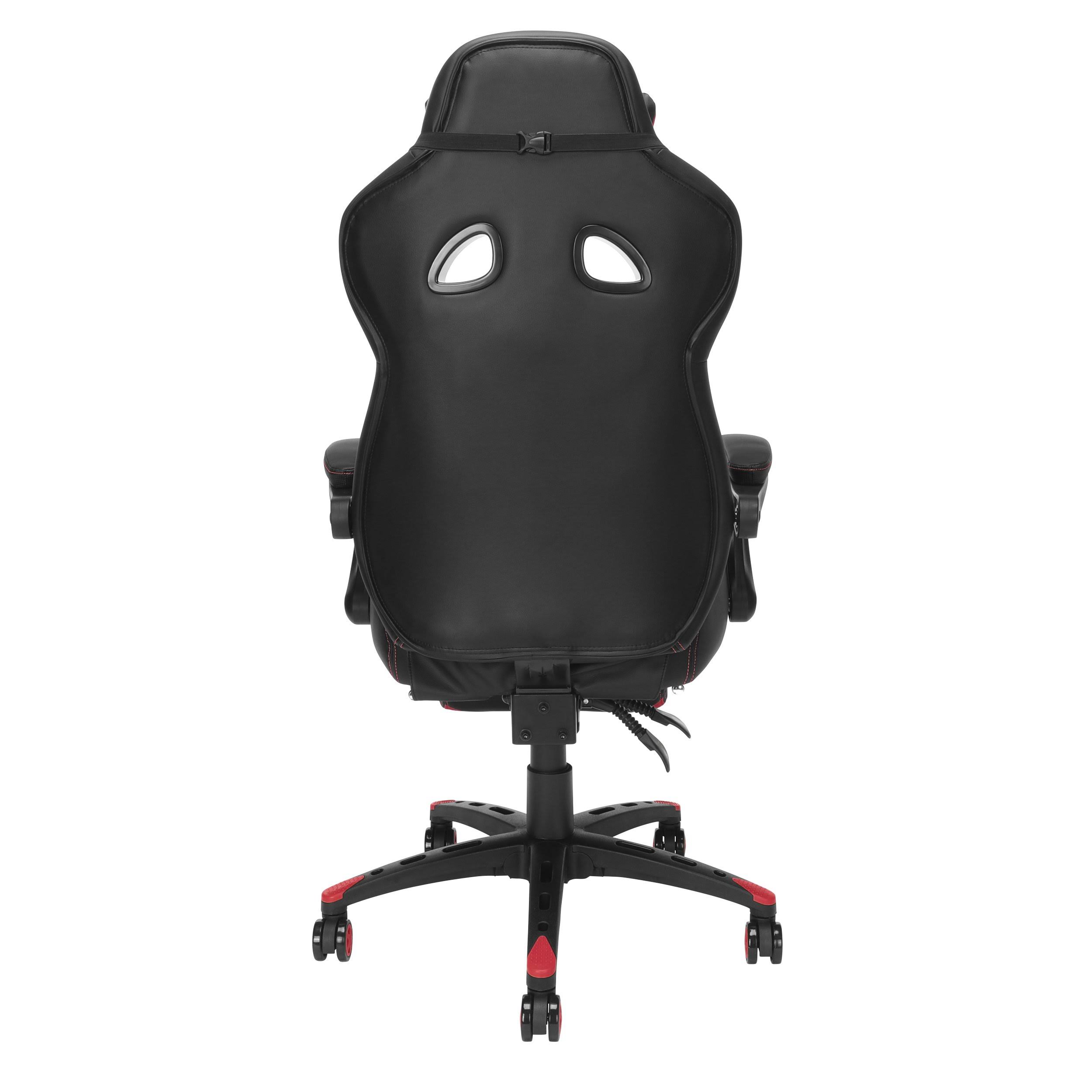 Respawn 110 Pro Racing Style Gaming Chair, Reclining Ergonomic Chair with Built-in Footrest, Red