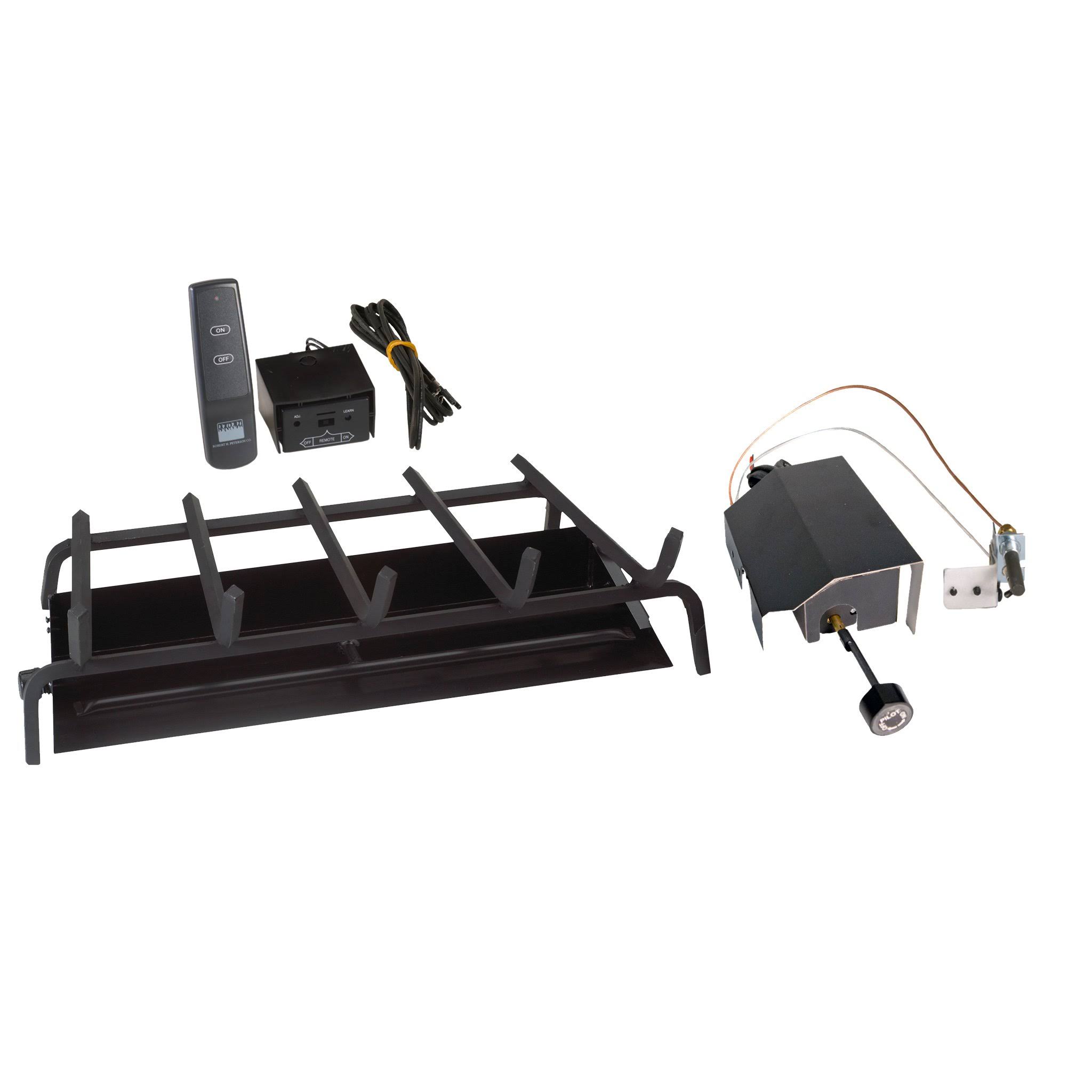 Real Fyre Vented G45 Fireplace Burner - 36x22 Propane Standing Pilot with Manual Safety Valve