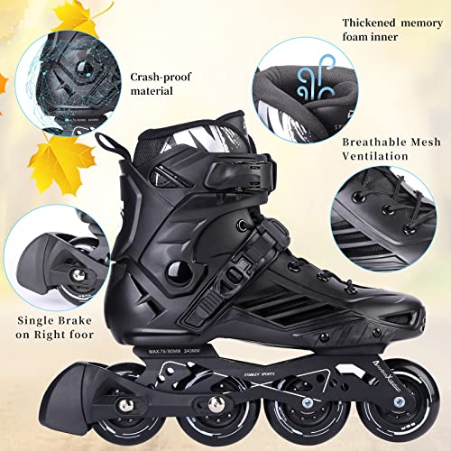 Inline Skates, High Performance Roller Skates with Washable Lining for Men Women Adult Beginners