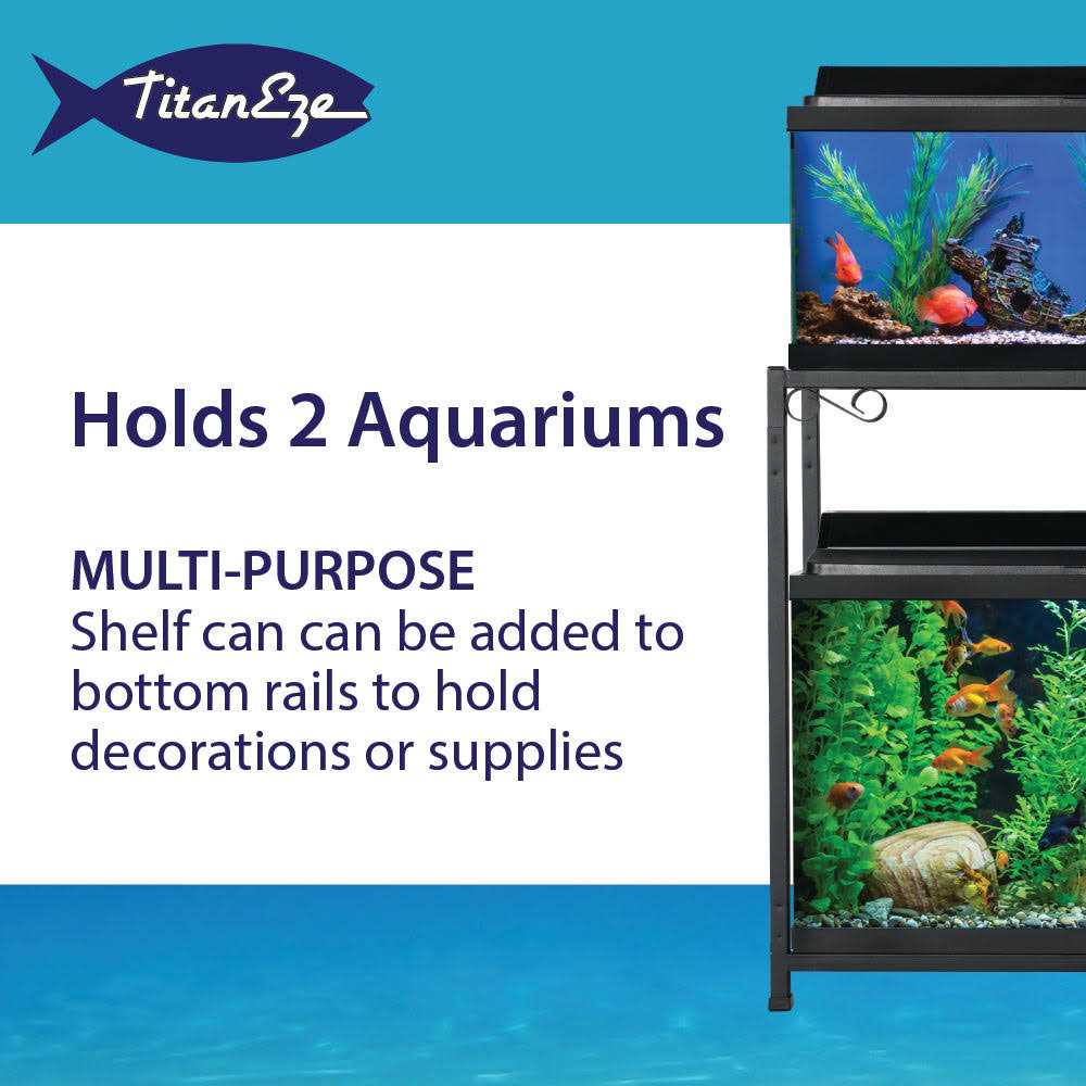 Caitec TitanEze 65 Gallon Double Aquarium Stand Fish Tank Stand - Pet Supplies online store