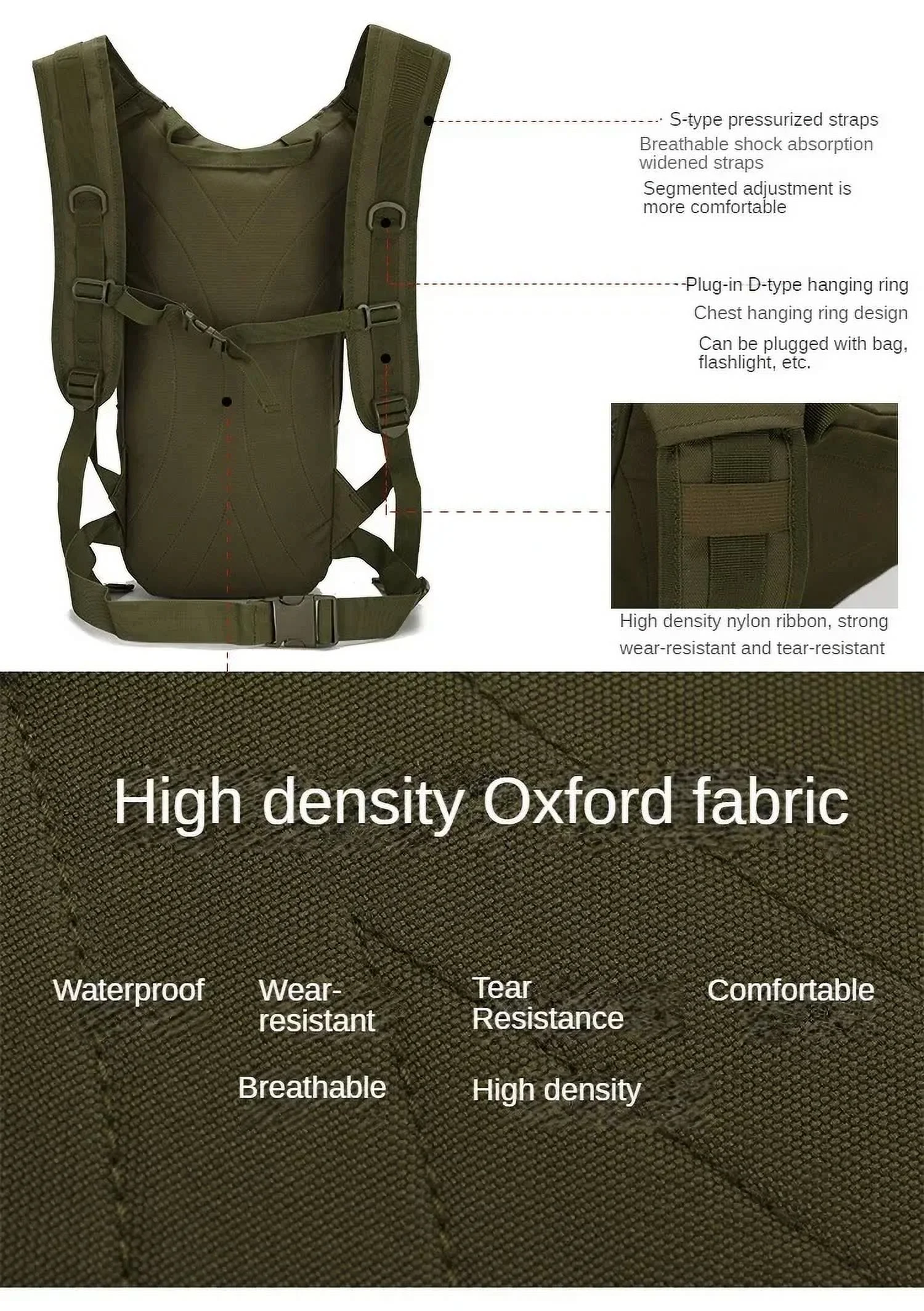 15L Molle Backpack Outdoor Sports Bicycle Backpacks Cycling Climbing Hiking Trekking Camping Bag