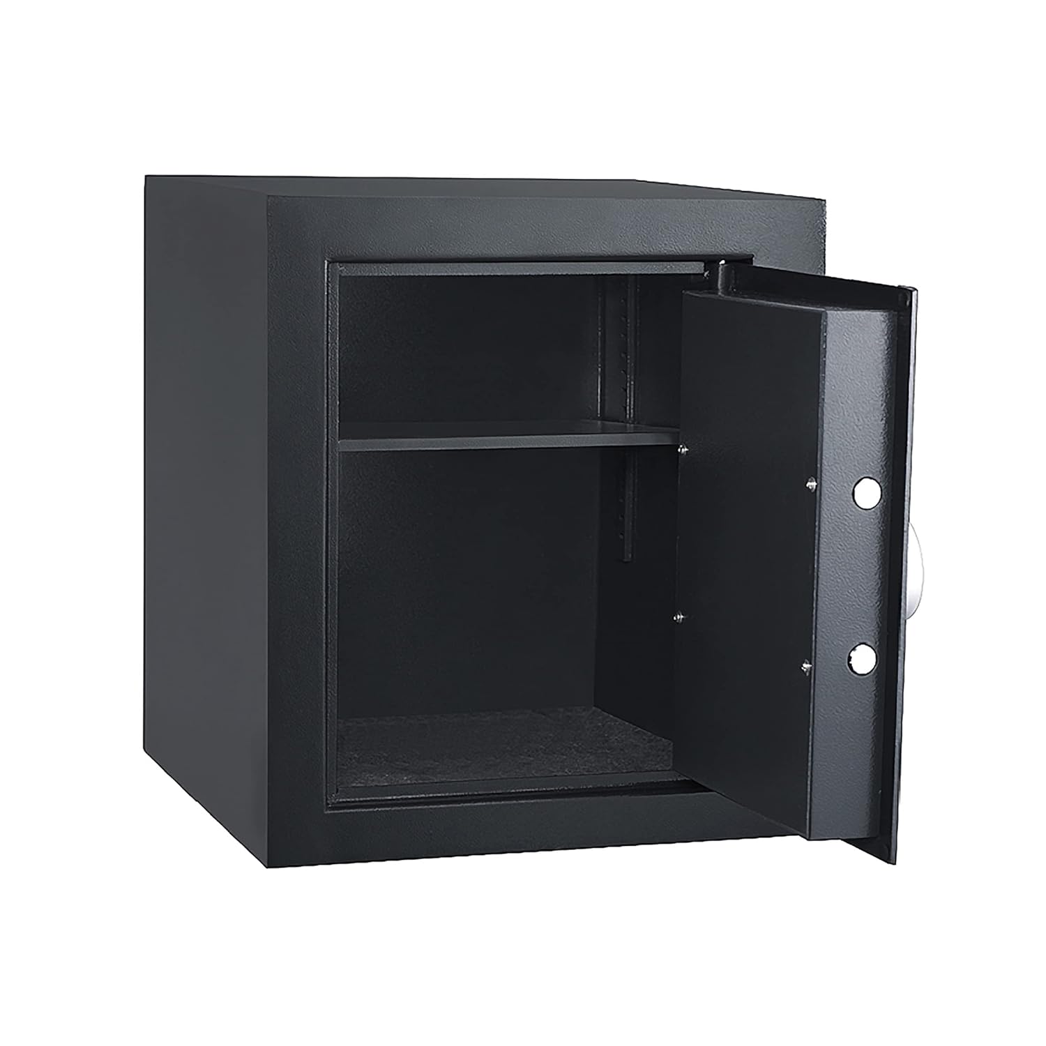 Fireproof Home Safe - Electronic Lockbox with Keypad, 2 Keys, and Interior Shelf - Protects Cash, Jewelry, Documents, and More by Paragon Safes (Gray)