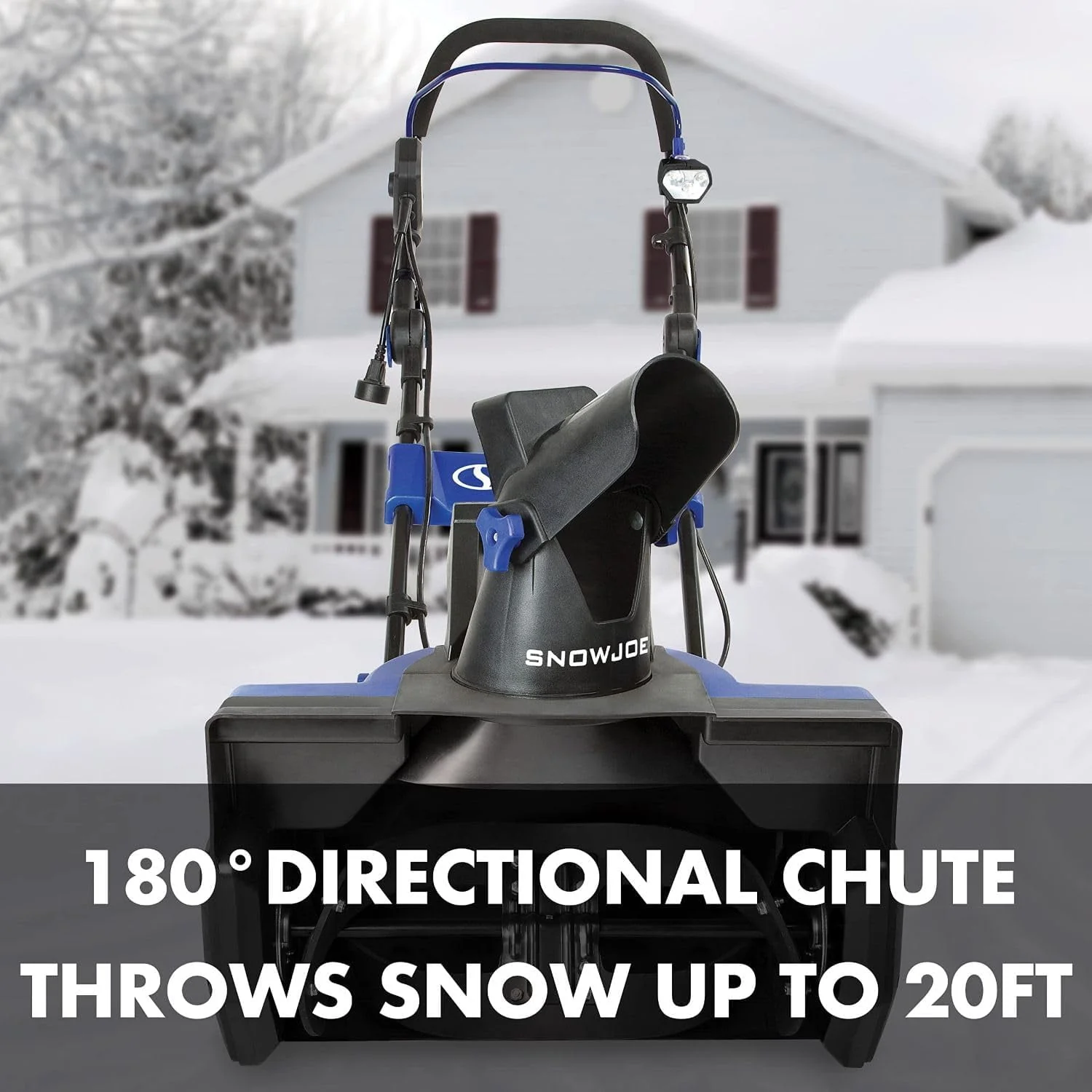 Snow Joe 21-inch Electric Single-Stage Snow Blower, 15-Amp, Directional Chute Control