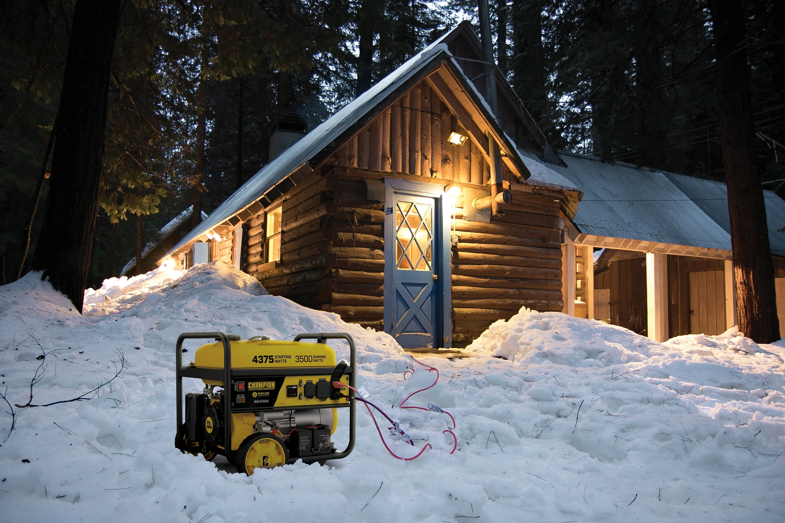 Champion Power Equipment 4375/3500 Watts RV Ready Portable Generator, Remote Start (CARB)