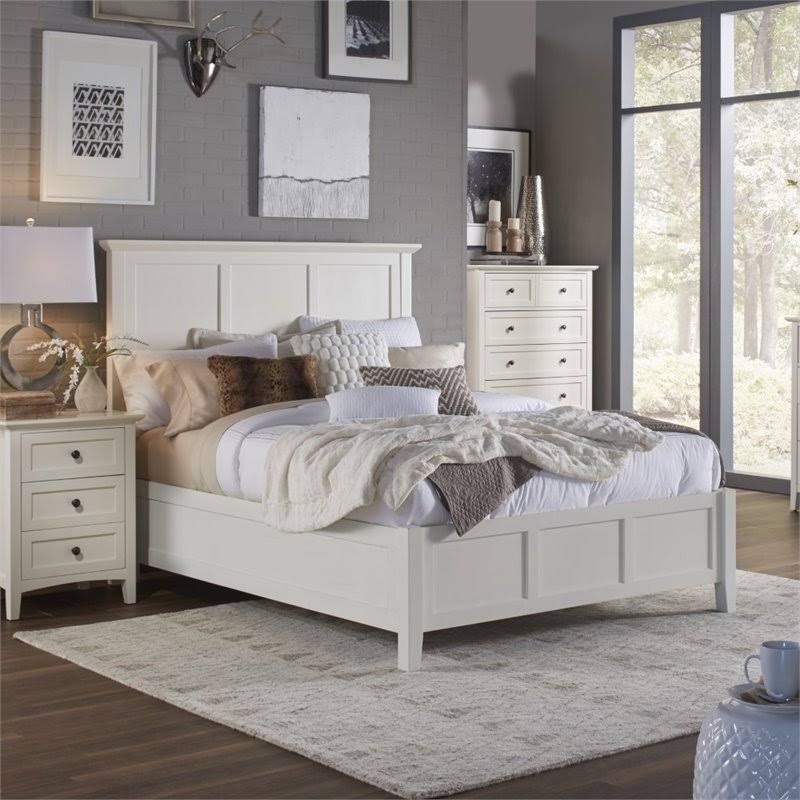 Modus Paragon Queen Panel Bed in White