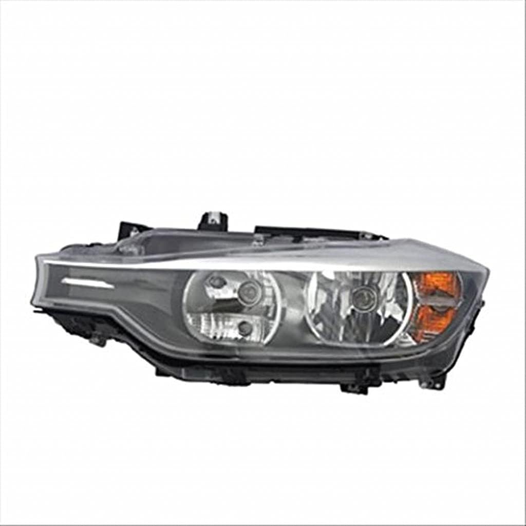 For 2012-2015 BMW 328i Pair Headlights Driver and Passenger Side F30; Sedan; Halogen BM2502169 BM2503169| 63117338709 63117338710