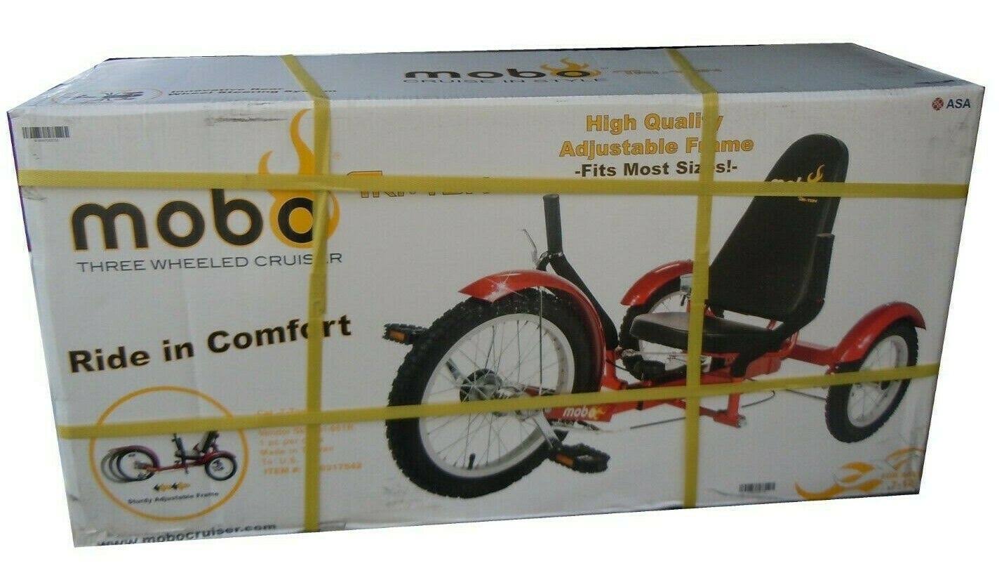 Mobo Triton The Ultimate Three Wheeled Cruiser - 16 in. - Red