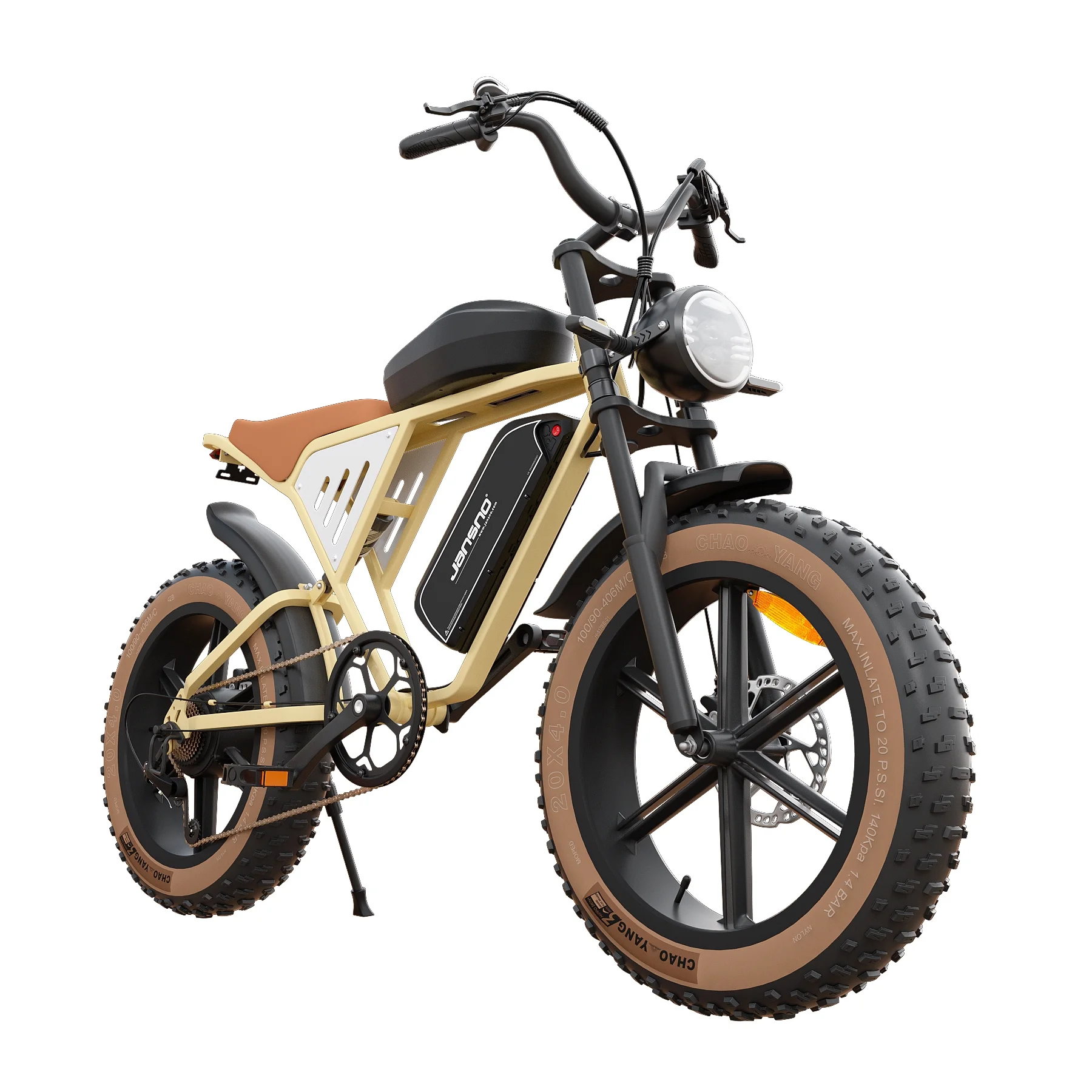 Buenhomino 4.0 20" Fat Tire Electric Bike for Adults, 750W Adults E Bike with Dual Li-Ion Battery 48V 14Ah & 48V 20Ah, Professional 7-Speed, Electric Mountain Bicycle Beach Bike Snow Bike Ebike