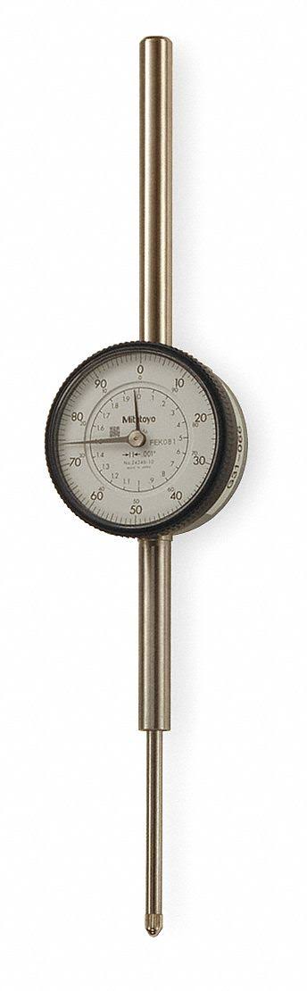Mitutoyo 2424S-19 Dial Indicator,0 to 2 In,0-100